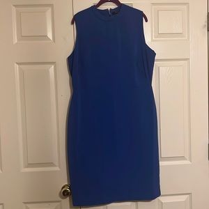 Blue Sheath Dress